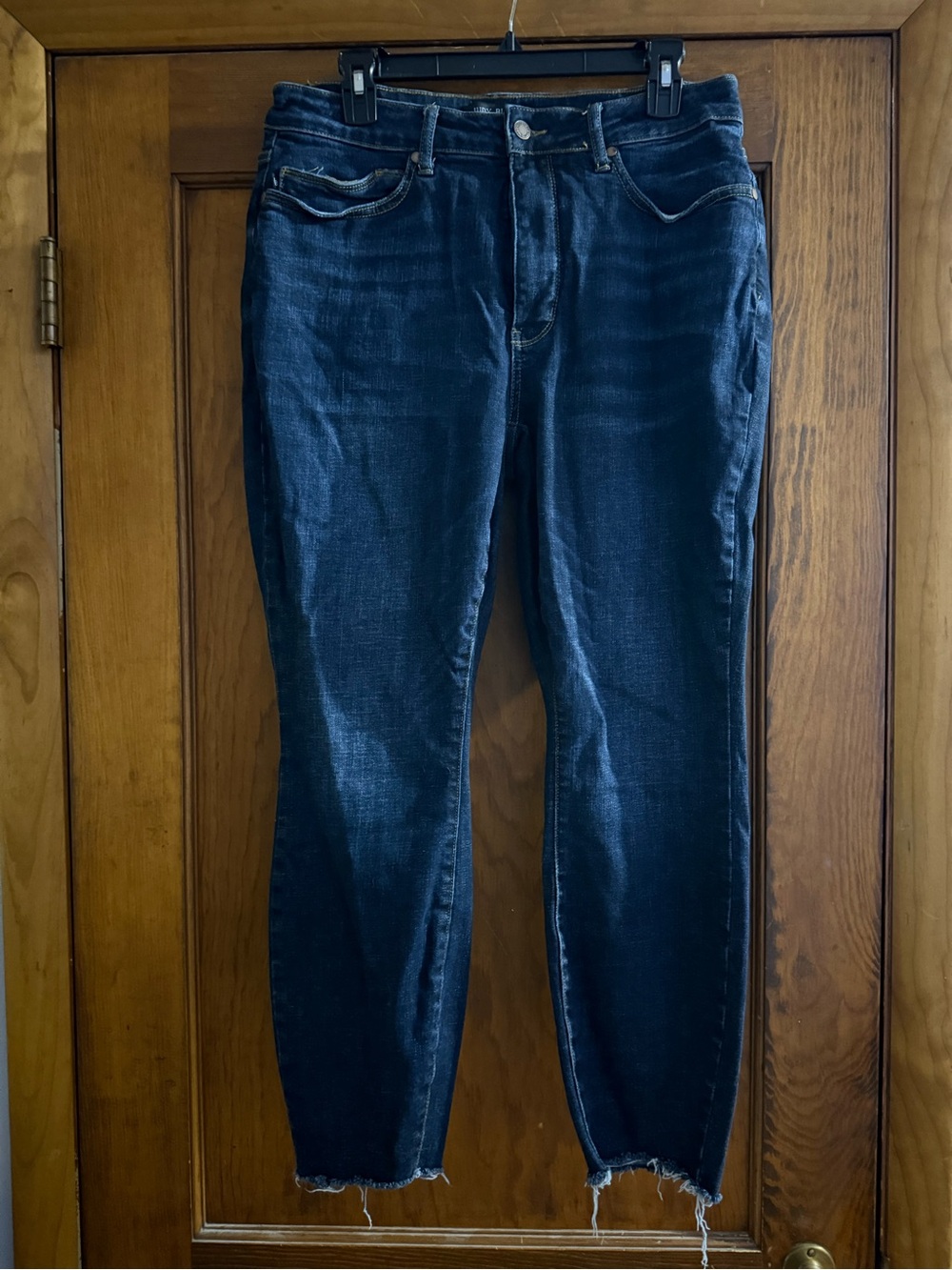 Judy Blue Dark Indigo Jeans with Contrast Gold Stitching - Picture 1 of 9